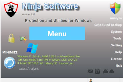 Captura del software Ninja